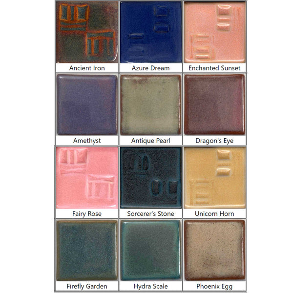 Coyote Glaze Sample Set No. 13 - Fantasy Colors – Sounding Stone