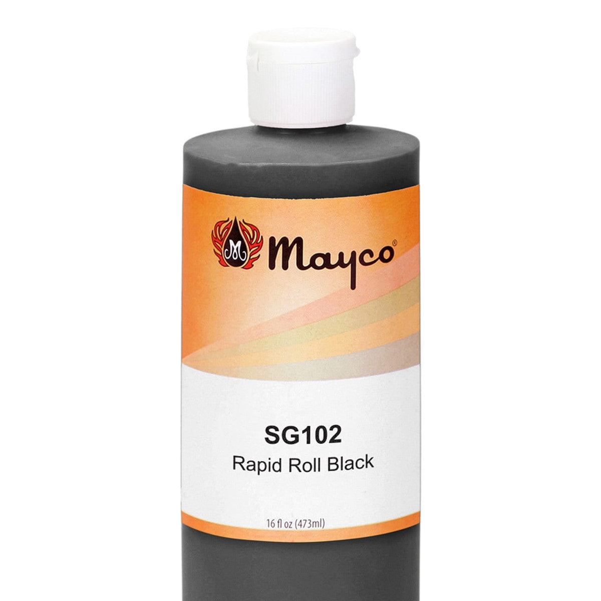 Mayco SG102 Black Rapid Roll Glaze, Pint