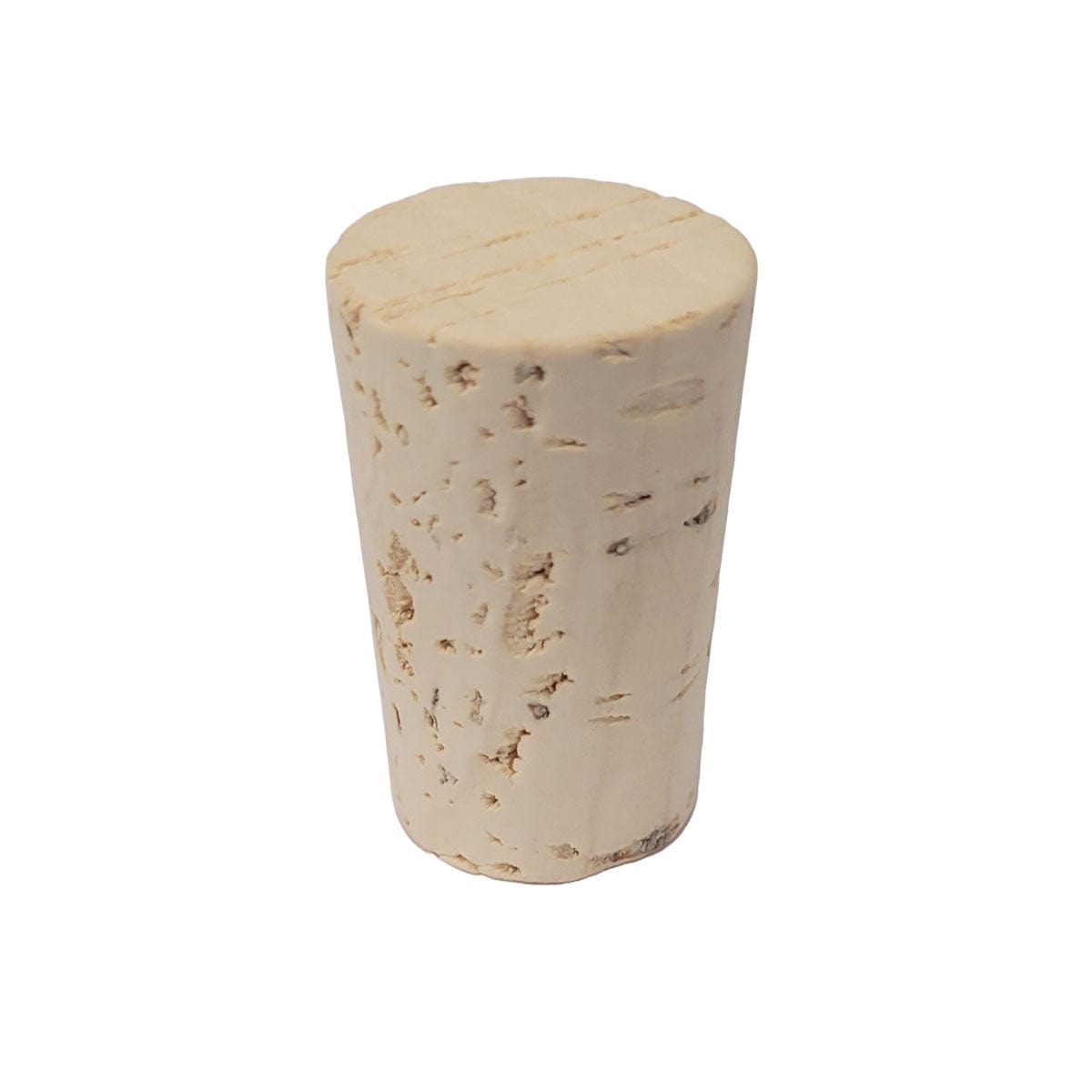 Wine Bottle Cork Stopper, Natural Tapered