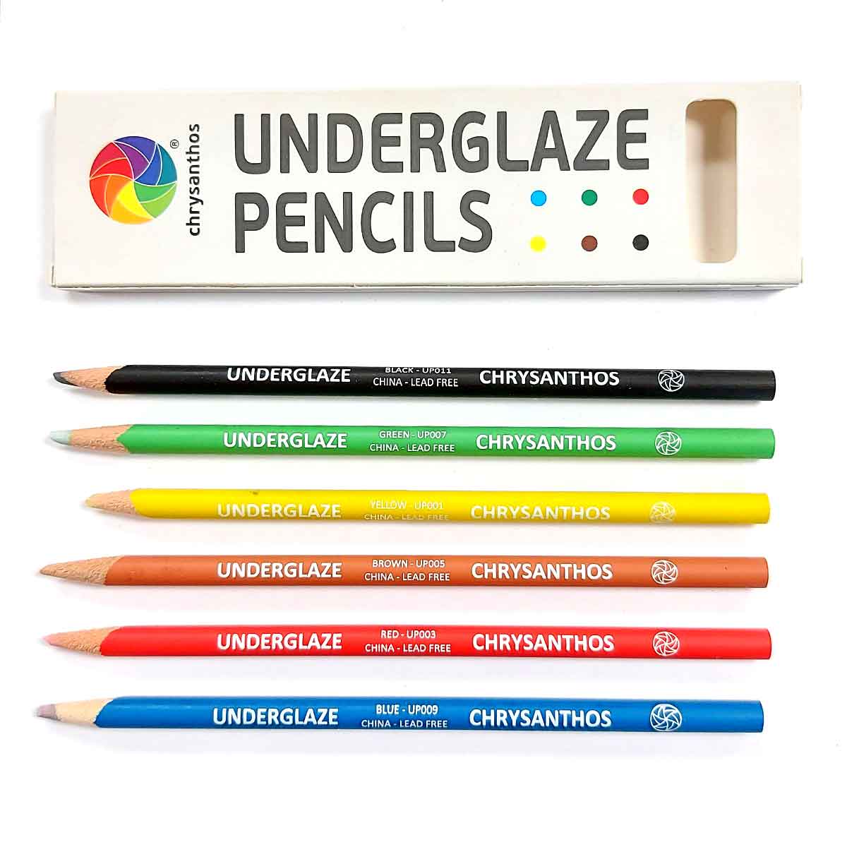 Black Underglaze Pencils, Underglaze Pencils for Pottery,Underglaze Pencil  Precision Underglaze Pencil for Pottery 