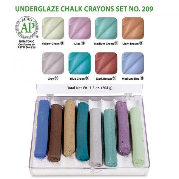 Amaco Underglaze Chalks Set 209 – Clayworks Supplies